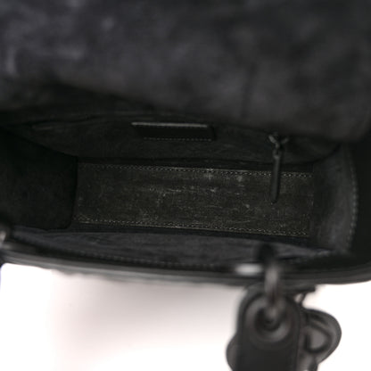 Christian Dior Calfskin Cannage Diamond Small My ABCDior Lady Dior Black 5 of 11
