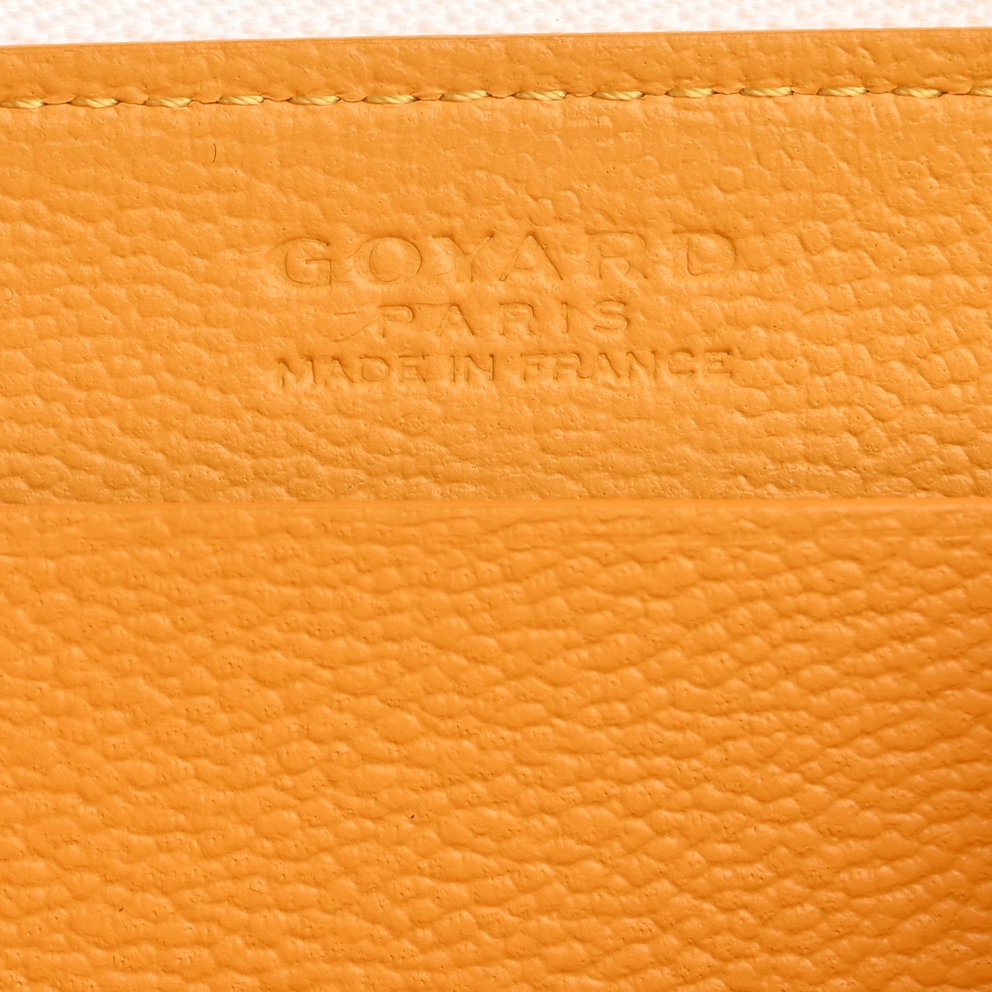 Goyardine Compact Wallet White