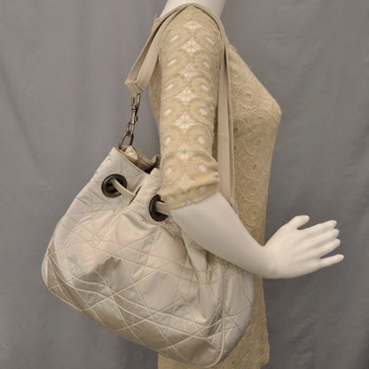 Christian Dior Nylon Cannage Drawstring Bag 2 of 8