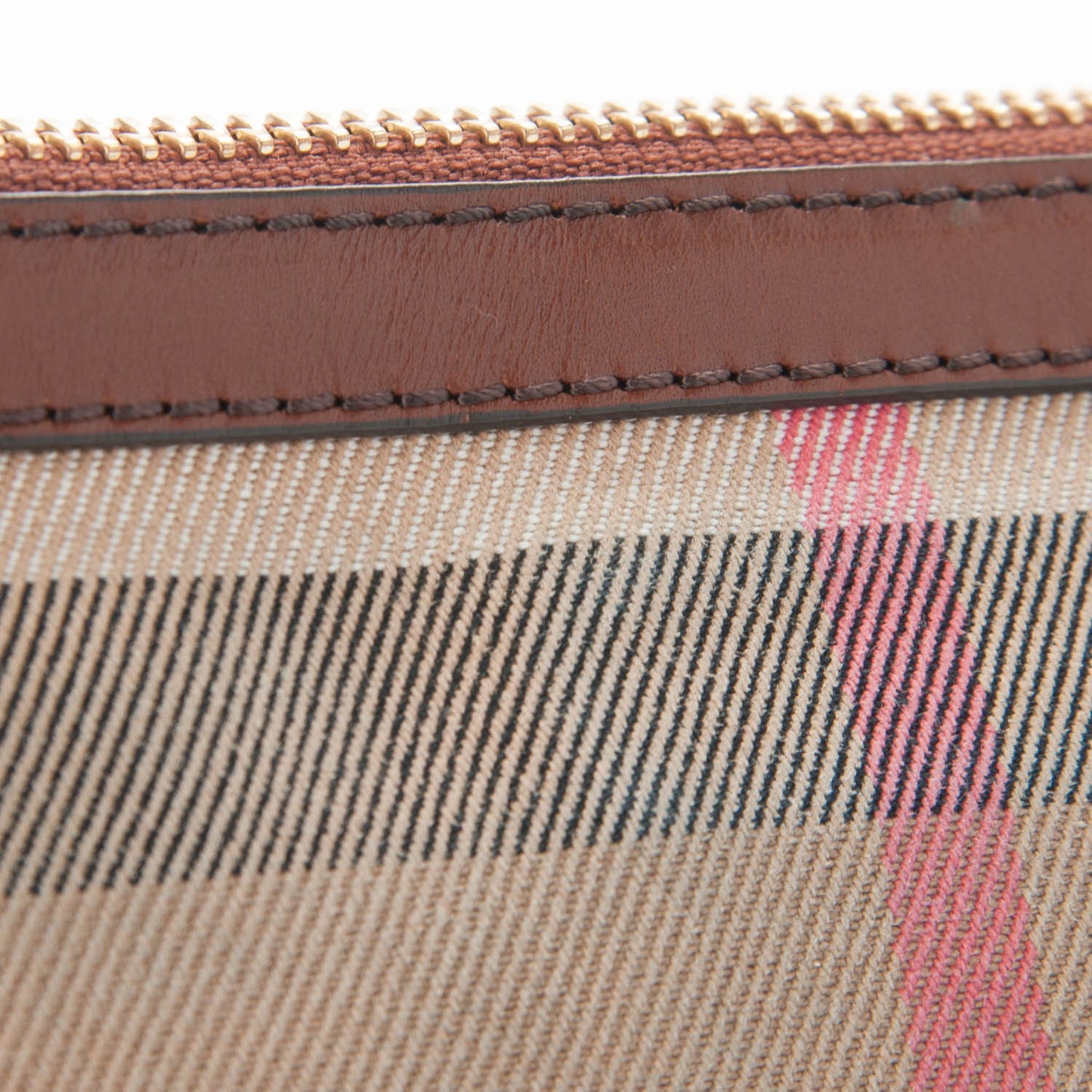 House Check Bridle Calfskin Peyton Crossbody Tan