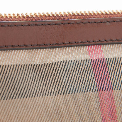 Burberry House Check Bridle Calfskin Peyton Crossbody Tan 8 of 9