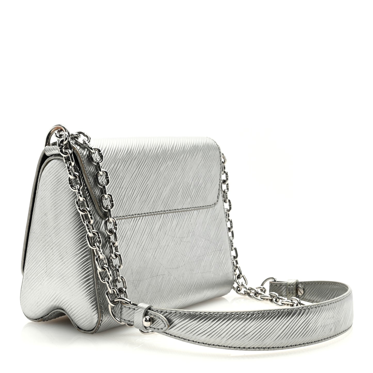 Epi Twist Shoulder Bag PM Argent