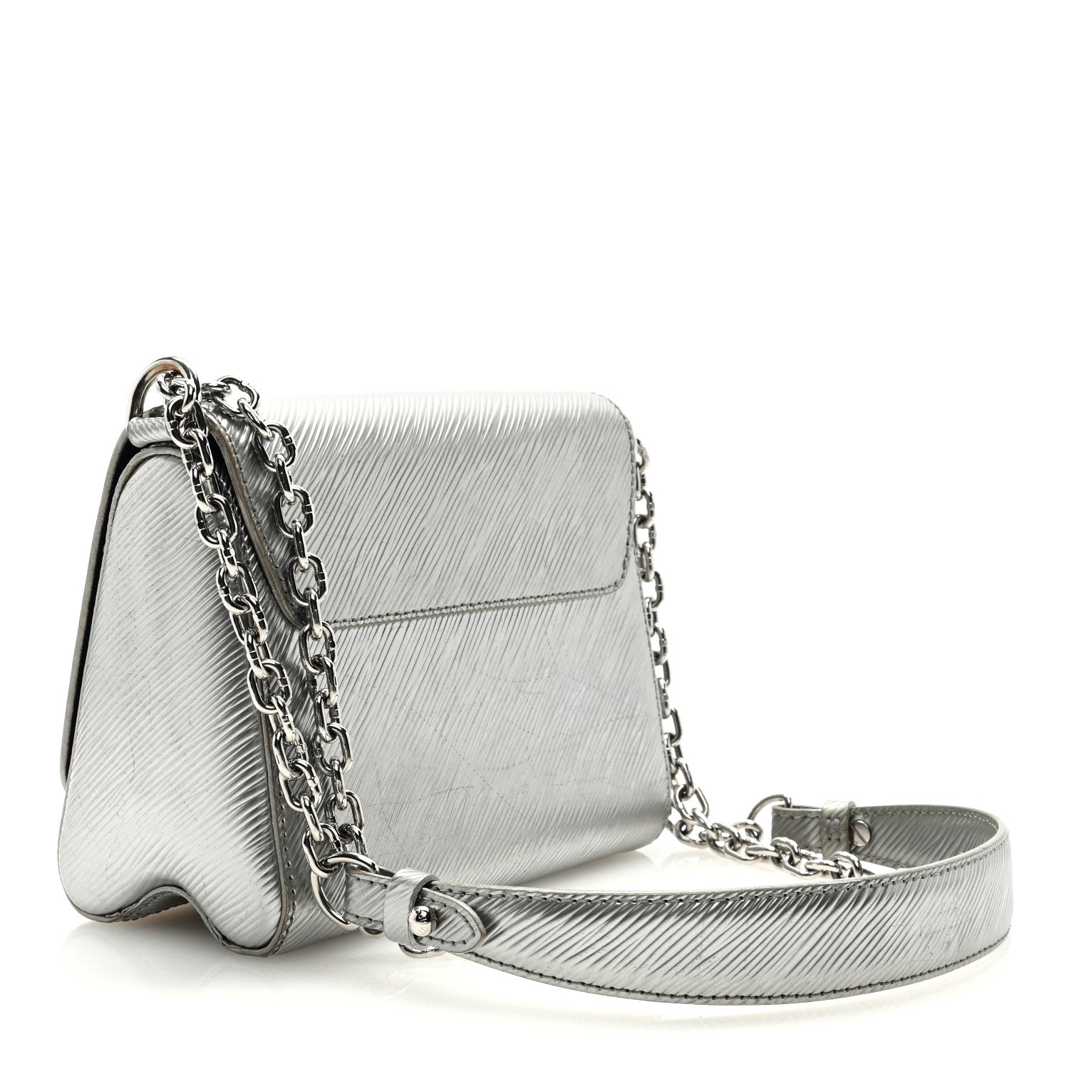 Louis Vuitton Epi Twist Shoulder Bag PM Argent 3 of 8