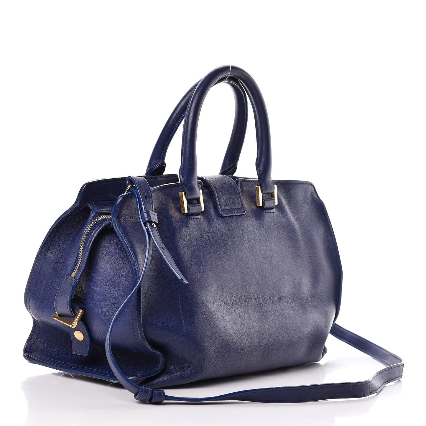 Calfskin Small Classic Y Cabas Royal Blue