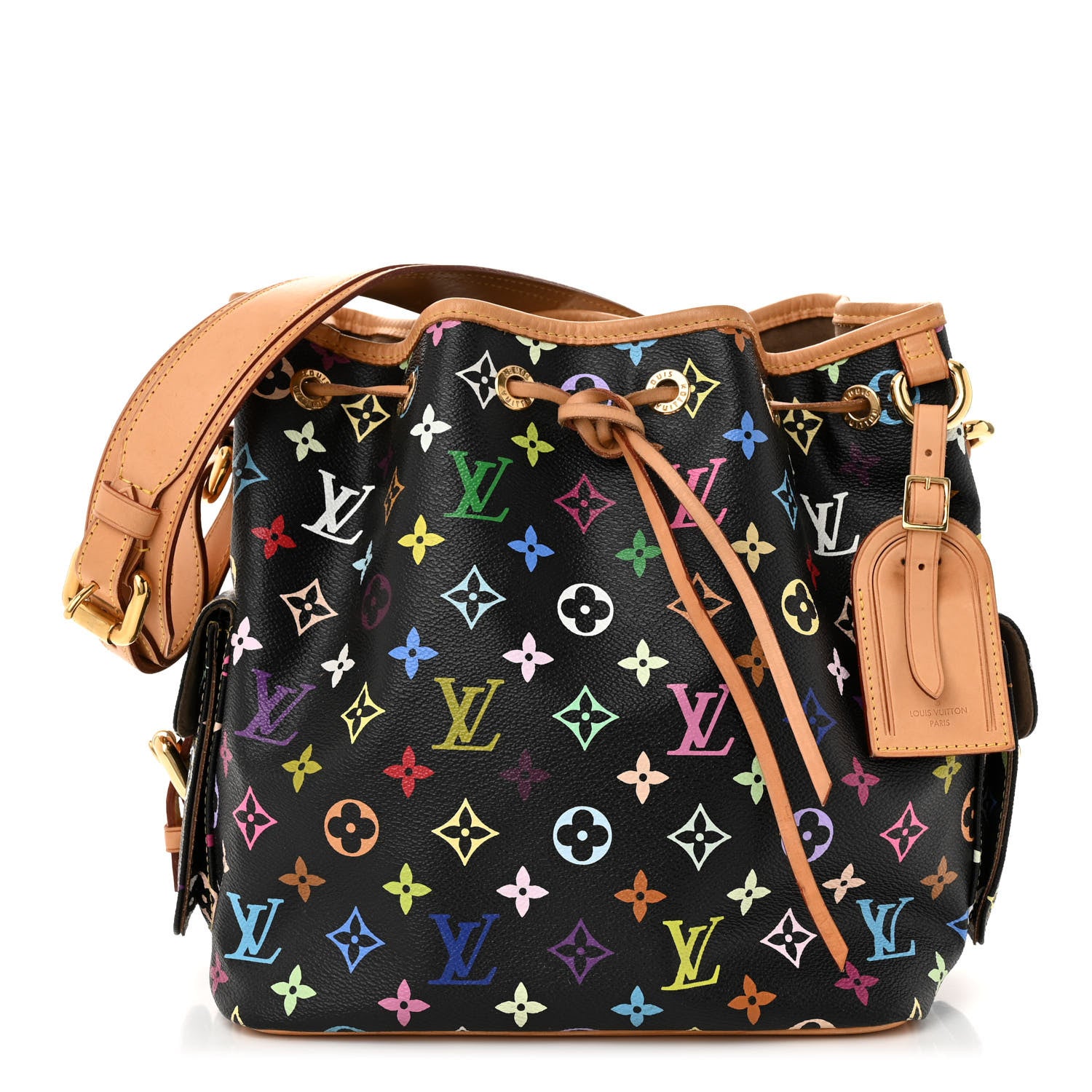 Louis Vuitton Monogram Multicolor Petit Noe Black 1 of 11