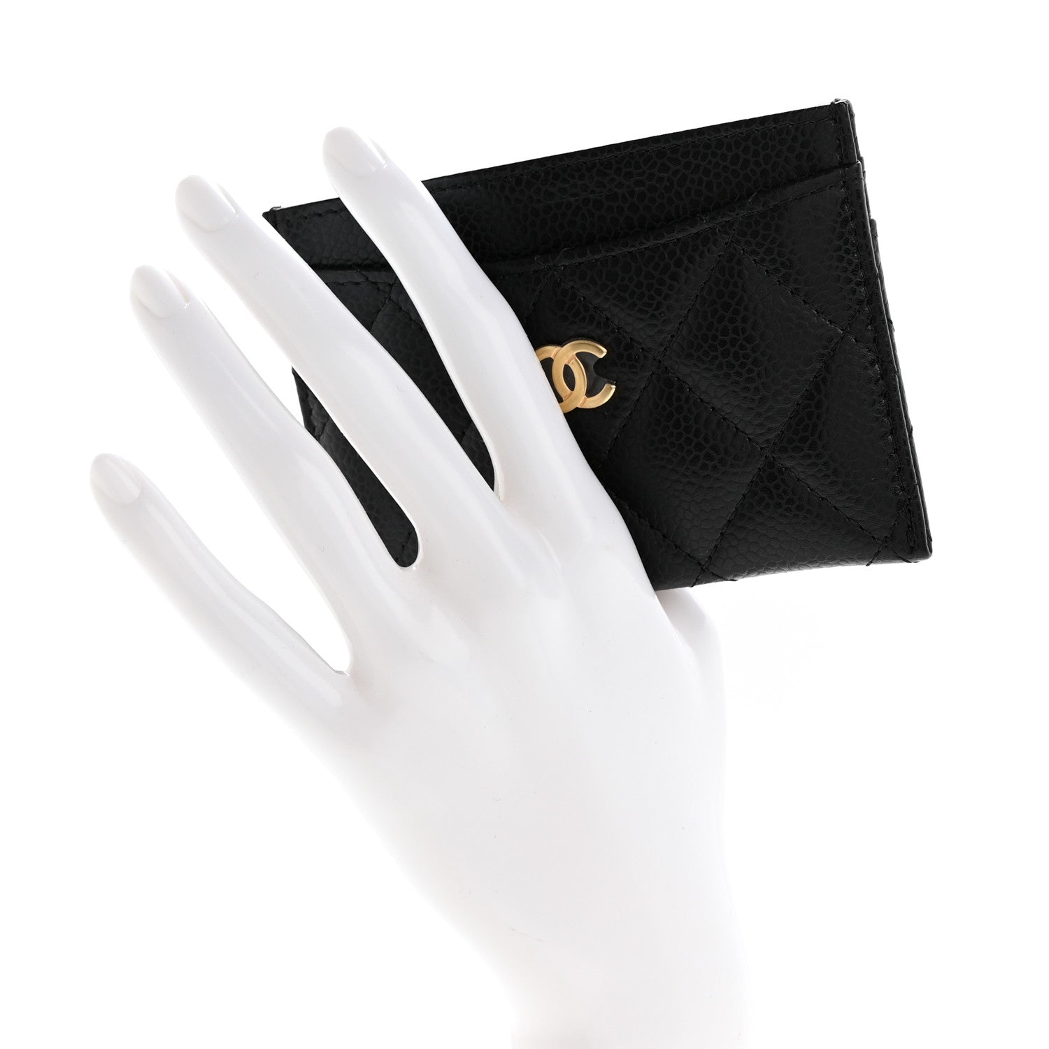 Chanel Caviar Quilted Card Holder Black 2 of 9
