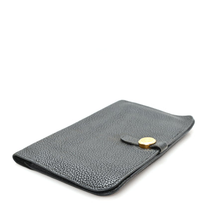 Hermes Togo Dogon Duo Wallet Black 5 of 11