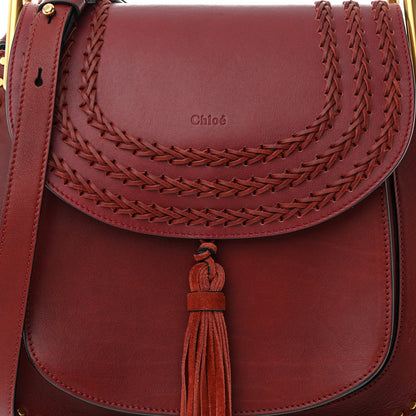 Chloe Calfskin Braided Small Hudson Shoulder Bag Sienna Red 8 of 11