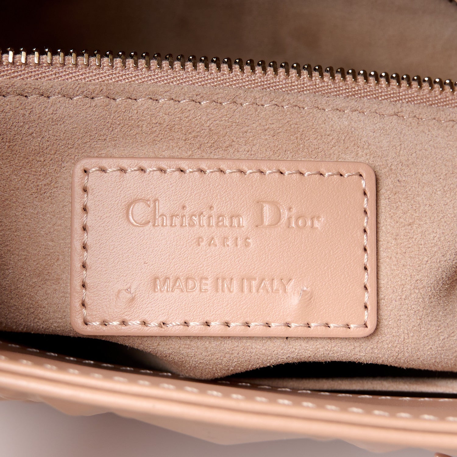 Christian Dior Calfskin Cannage Diamond Small My ABCDior Lady Dior Rose Des Vents 6 of 11