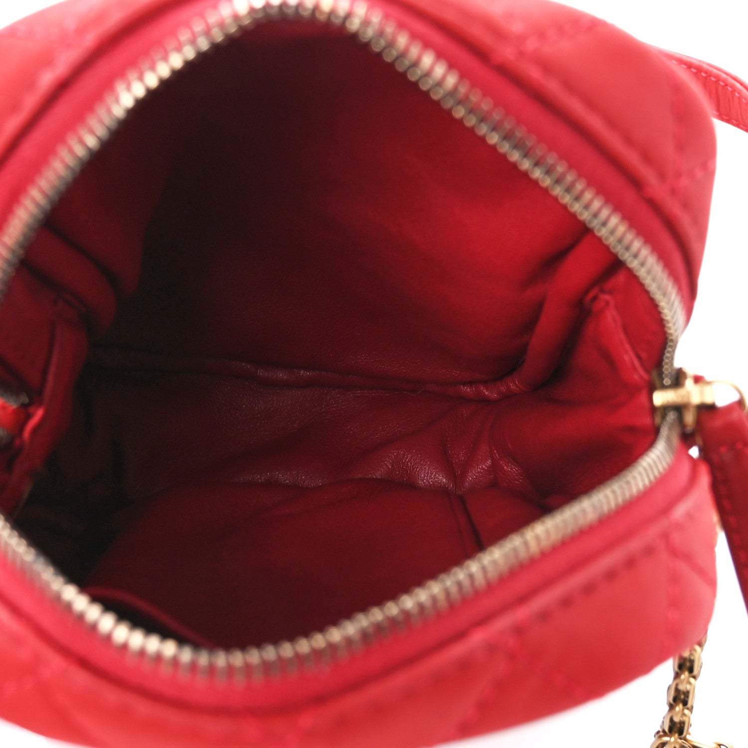Chanel Iridescent Calfskin Quilted Reissue Camera Case Red 5 of 11