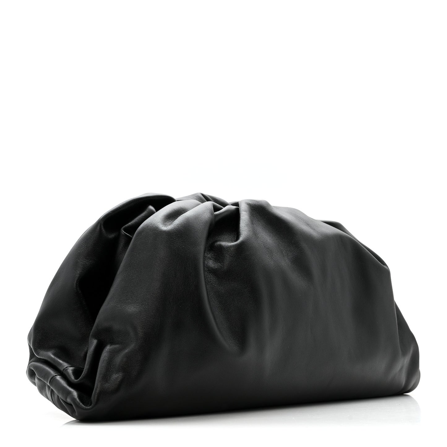 Smooth Butter Calf The Pouch Oversized Clutch Black