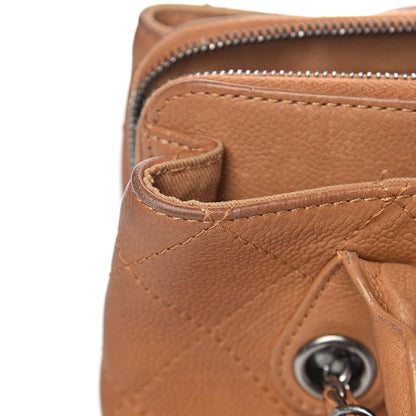 Chanel Grained Vegetal Calfskin Small Urban Shopping Tote Camel 13 of 25
