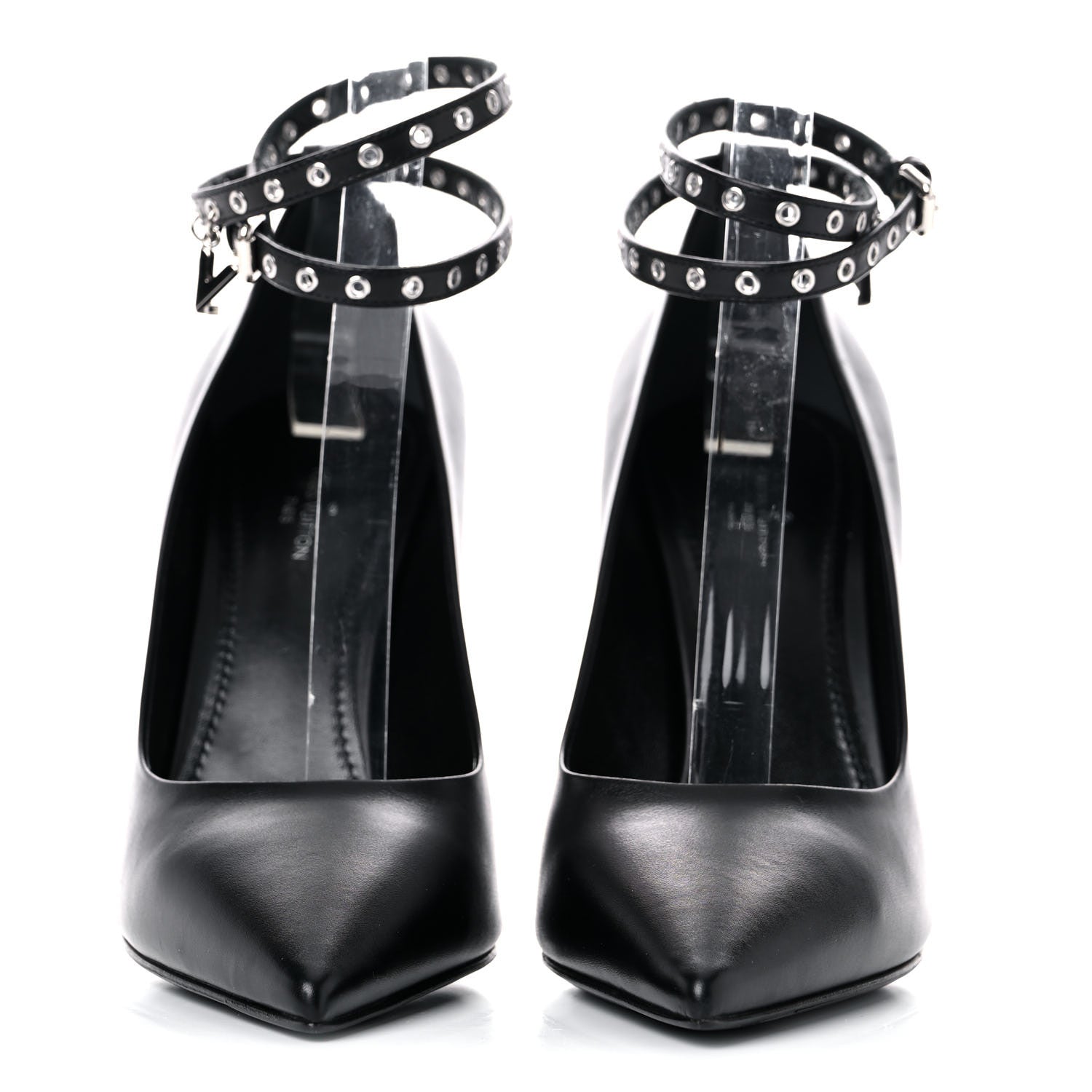 Louis Vuitton Calfskin Call Back Pumps 38.5 Black 2 of 14