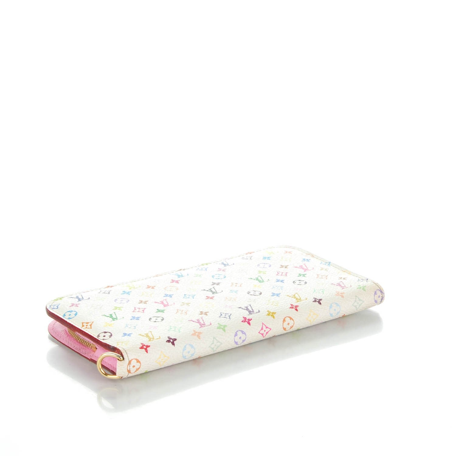 Louis Vuitton Monogram Multicolor Insolite Wallet White Litchi 4 of 7