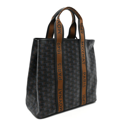 Moynat Canvas 1920 M Monogram Tote Black Blue 4 of 11