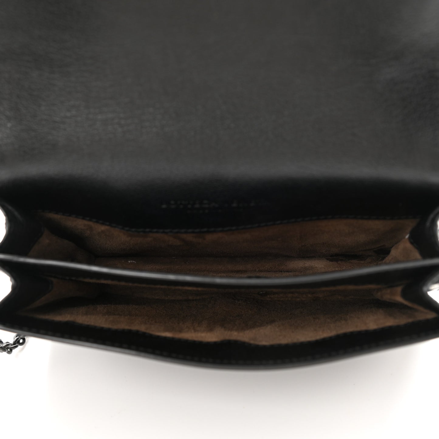 Goatskin Velvet Criss-Cross Ombre Montebello Chain Crossbody Black Multicolor
