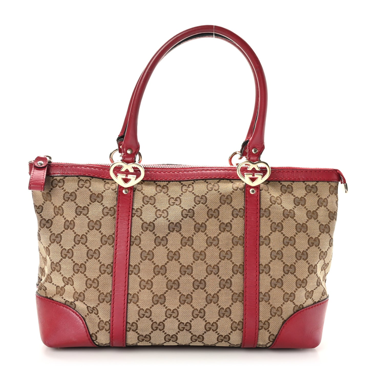 Monogram Small Lovely Heart Tote Red