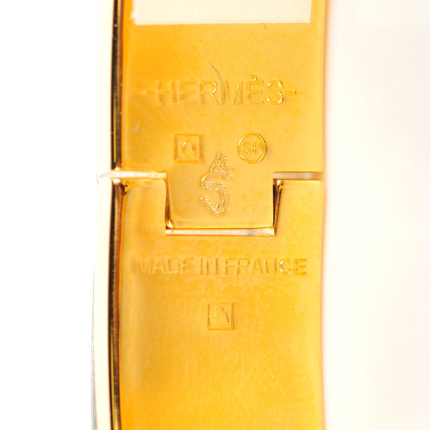 Hermes Enamel Narrow Clic Clac H Bracelet PM Bleu Intense 4 of 5
