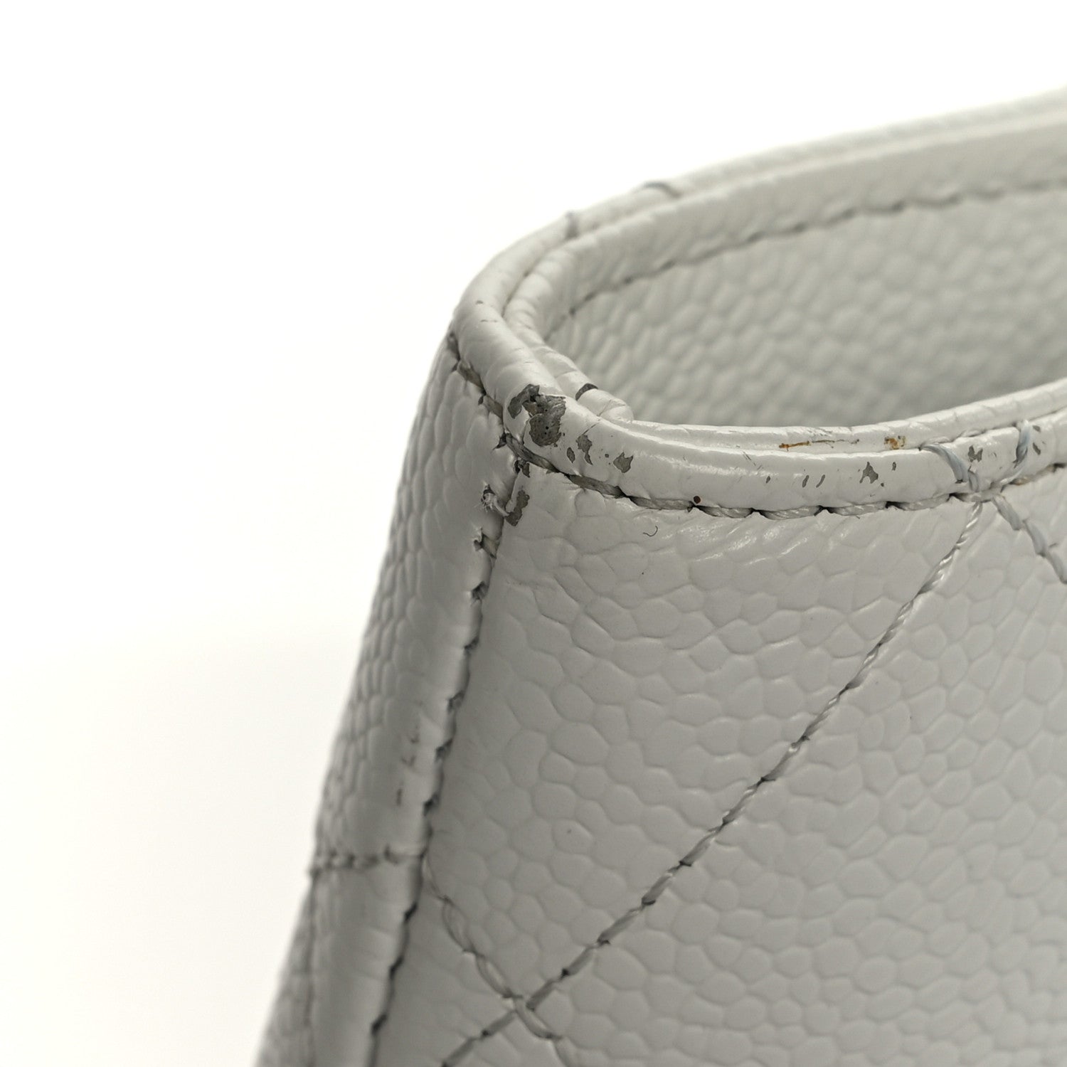 Chanel Caviar Quilted Medallion Tote White 10 of 12