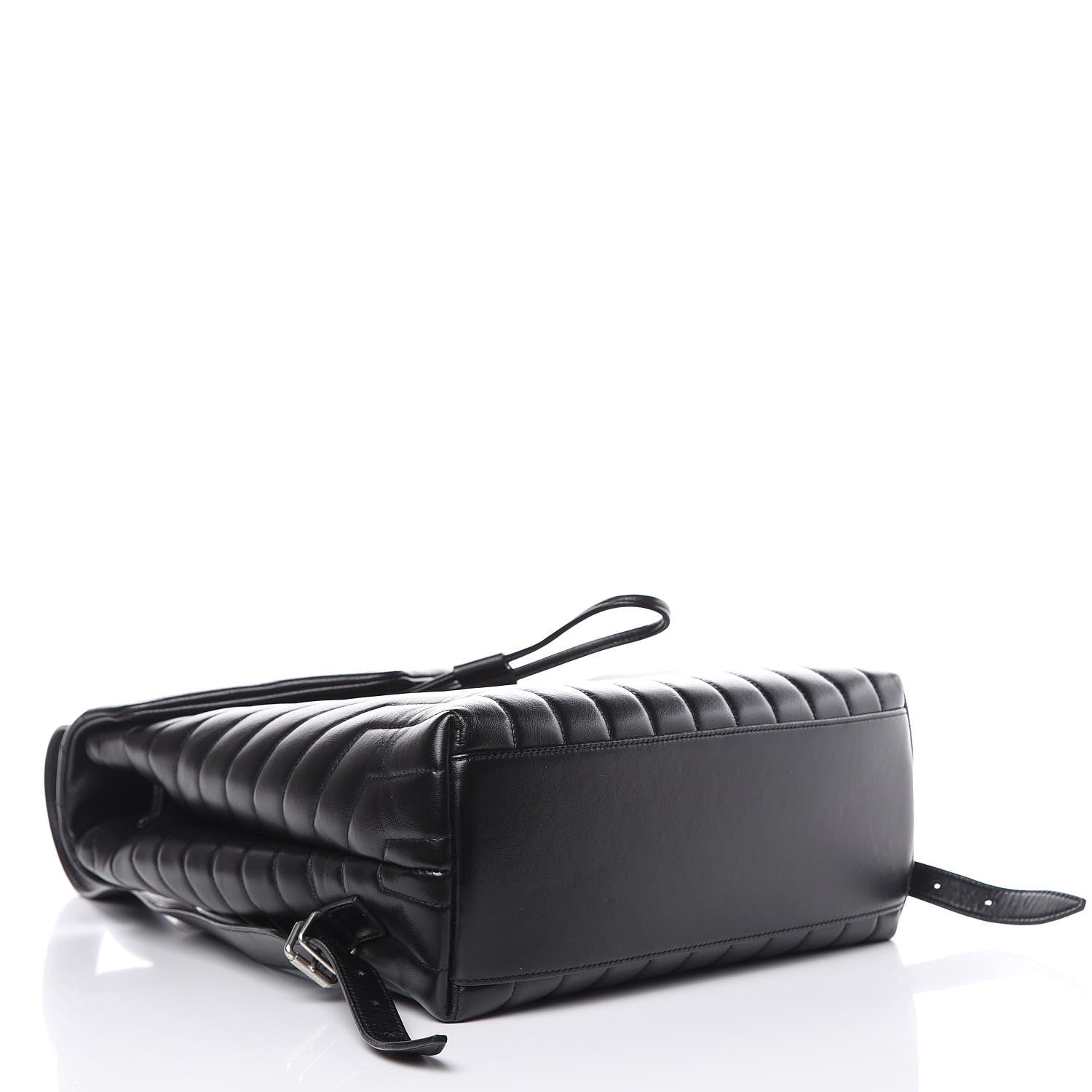 Saint Laurent Calfskin Y Quilted Monogram Medium Loulou Backpack Black 5 of 11