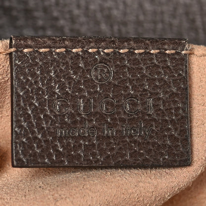 Gucci GG Supreme Monogram Bengal Web Medium Padlock Messenger Shoulder Bag Beige Pink 5 of 12