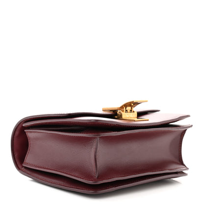 Celine Box Calfskin Small Classic Box Flap Bag Burgundy 4 of 15