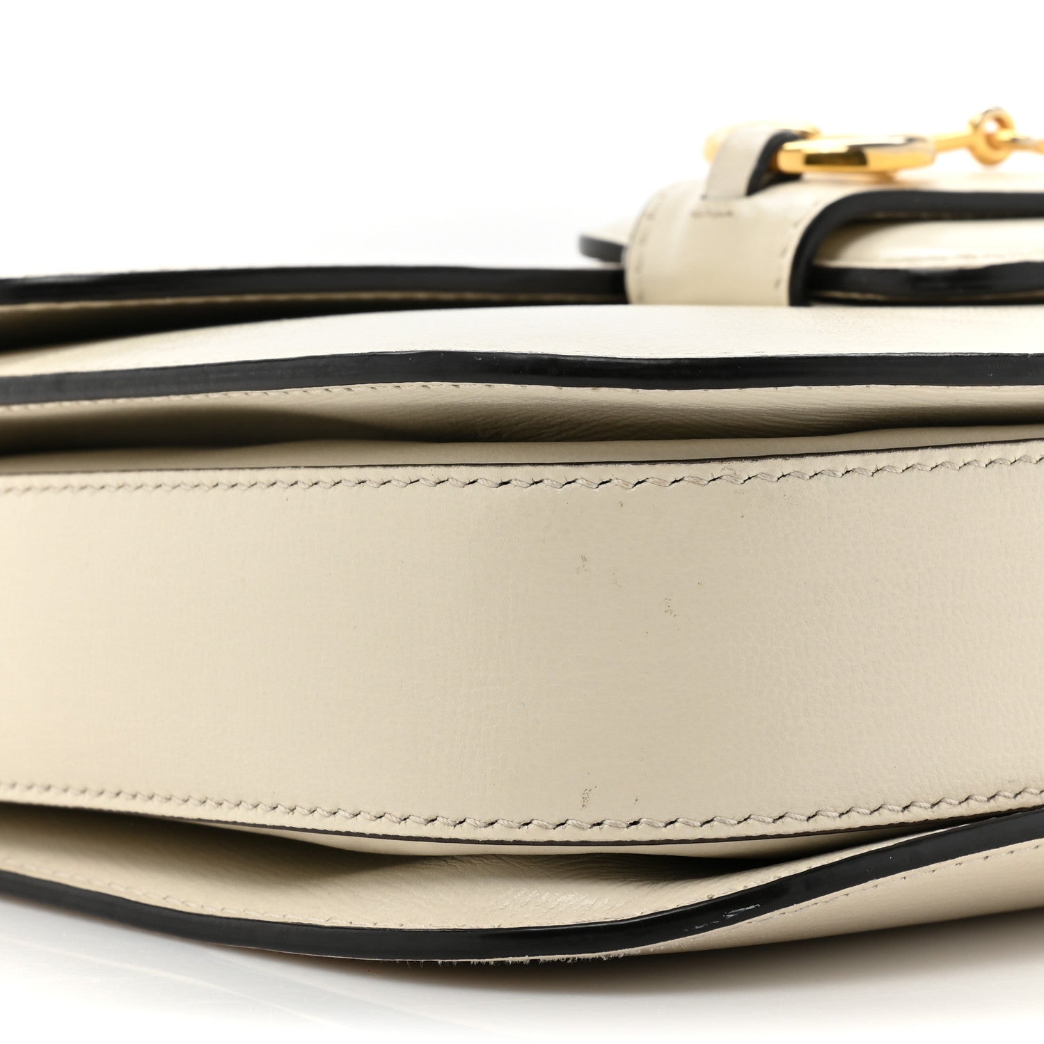 Gucci Azalea Calfskin Horsebit 1955 Shoulder Bag Mystic White 12 of 16