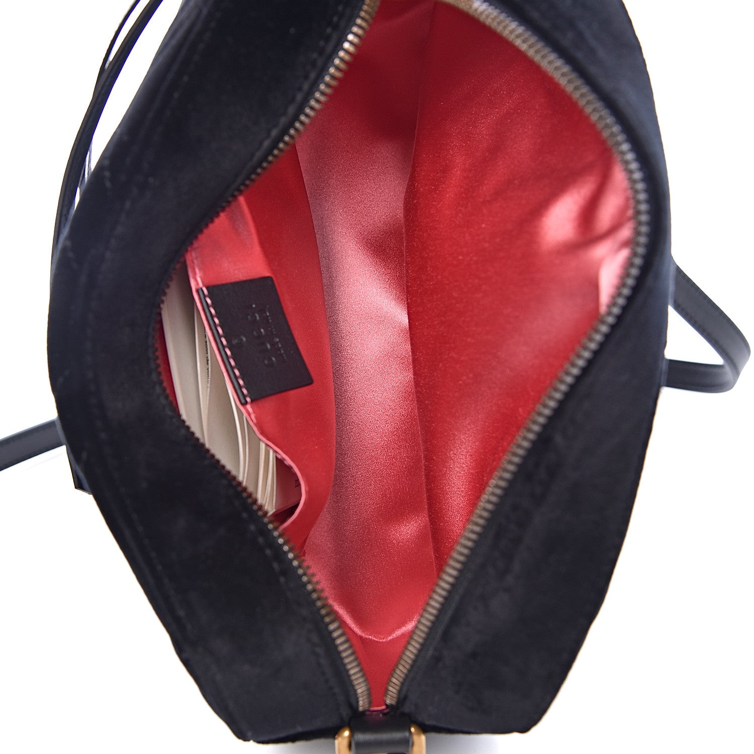 Gucci Velvet Matelasse Small GG Marmont Chain Shoulder Bag Black 5 of 10