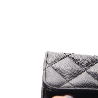 Chanel Caviar Quilted Long Flap Wallet Black 9 of 10