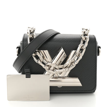 Louis Vuitton Epi Twist Lock Shoulder Bag XL Black 2 of 10