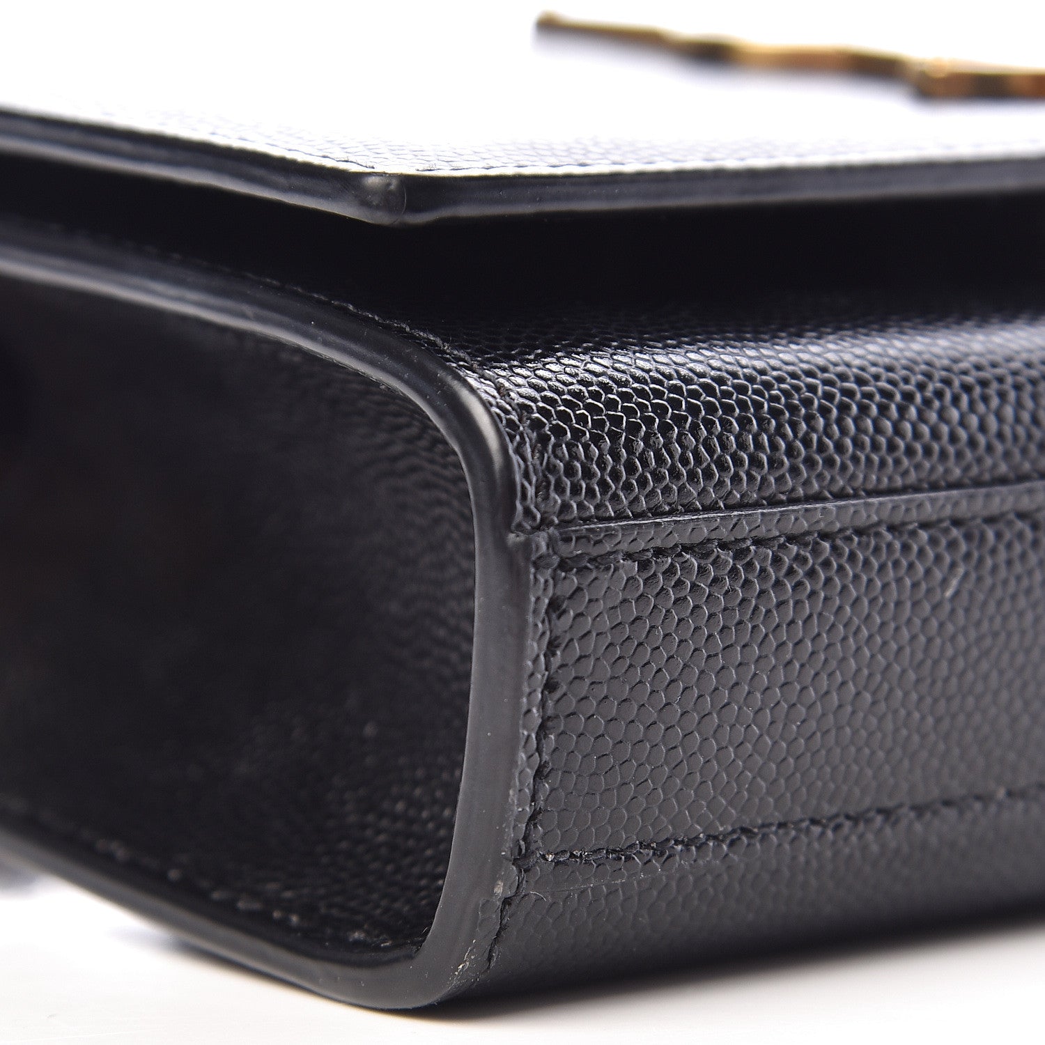 Saint Laurent Grain De Poudre Small Monogram Kate Satchel Black 12 of 14