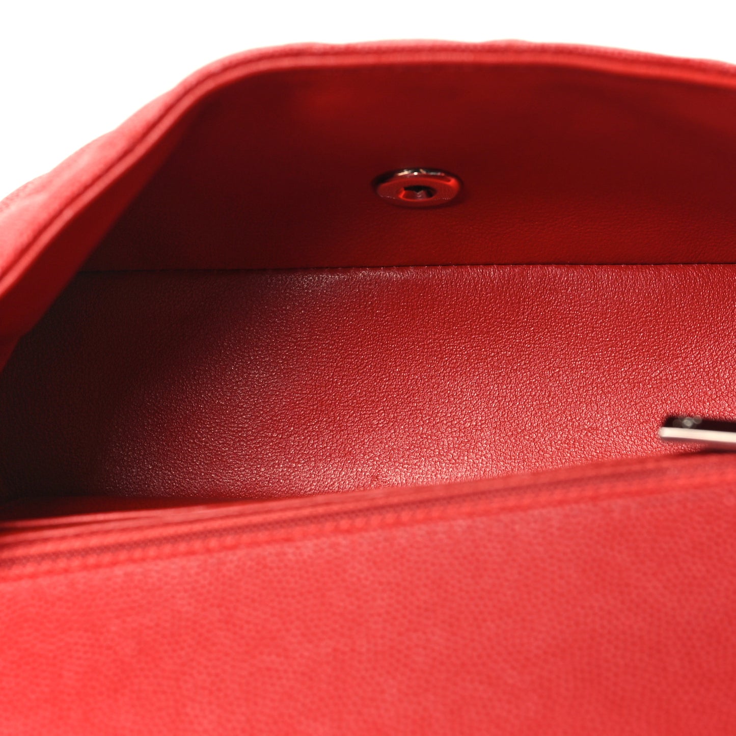 Caviar Quilted Mini Rectangular Flap Red