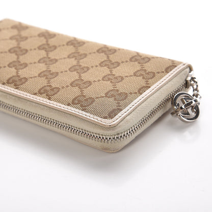 Gucci Monogram Large Twins Zip Around Wallet Off White 11 of 14