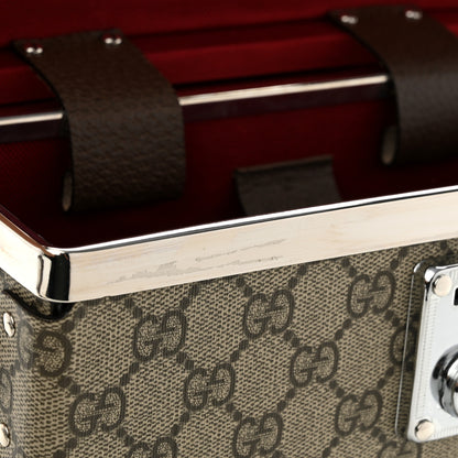 Gucci GG Supreme Monogram Globe-Trotter Beauty Case Brown 11 of 13