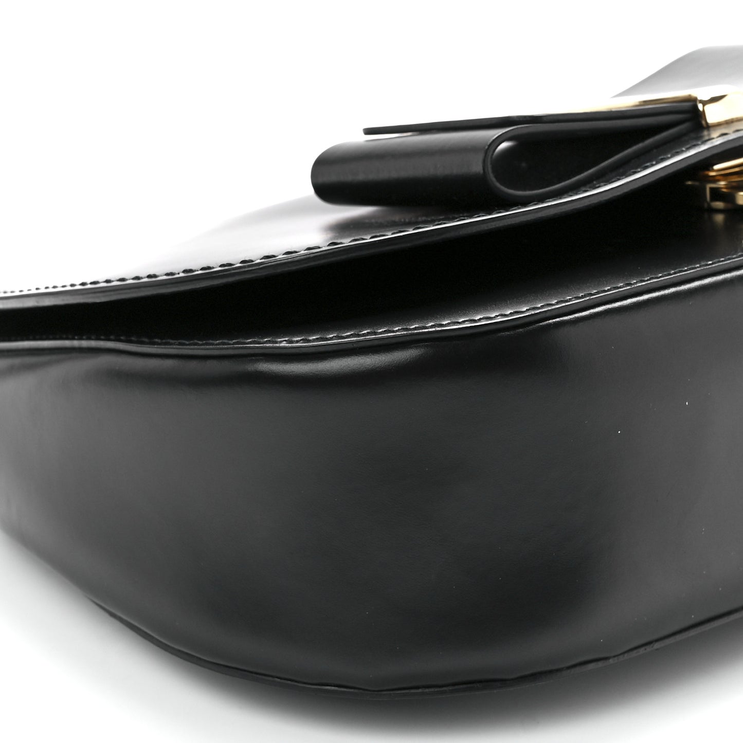 Smooth Calfskin Anna Shoulder Bag Black