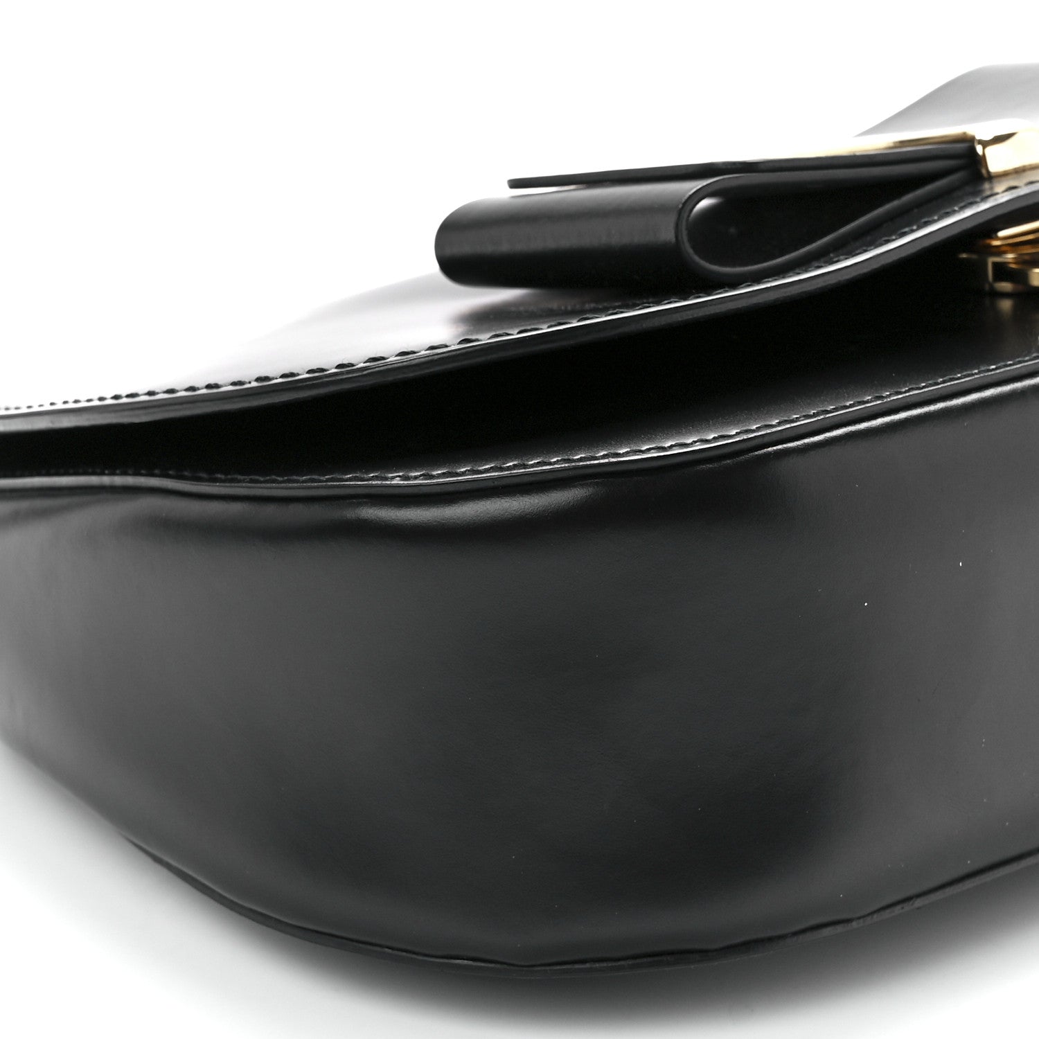 Salvatore Ferragamo Smooth Calfskin Anna Shoulder Bag Black 10 of 11