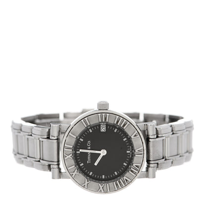 Tiffany Stainless Steel 25mm Atlas Quartz Watch Black 2 of 6