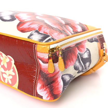 Balenciaga Agneau Floral Print Medium Blanket Square Tote Multicolor 9 of 9