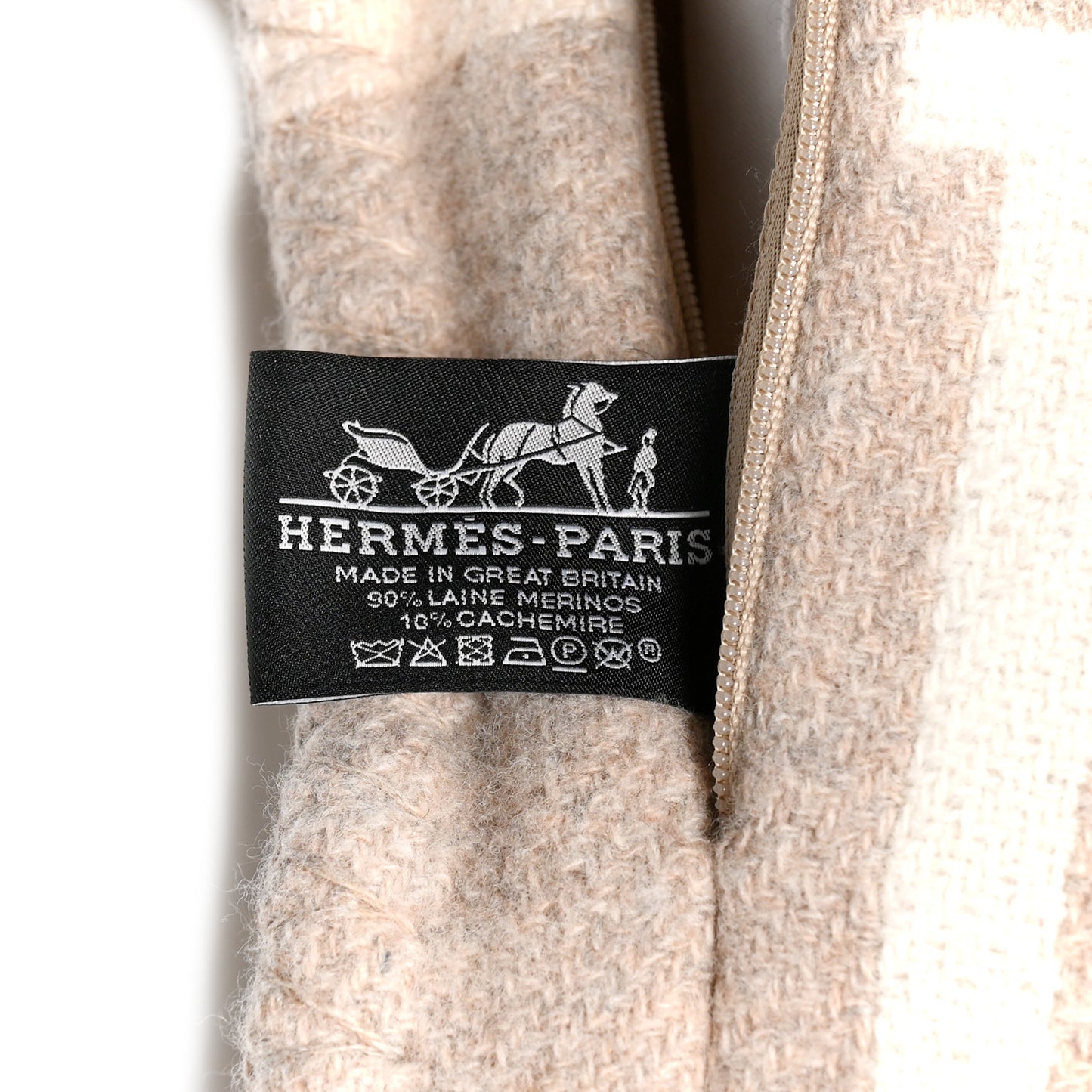 Wool Cashmere Avalon III Pillow PM Coco Camomille
