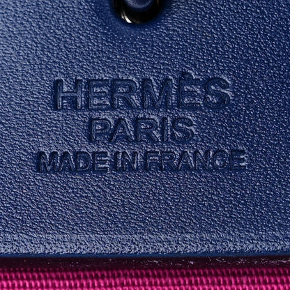 Hermes Vache Hunter Toile Officier Herbag Zip 31 PM Magnolia Bleu Saphir 7 of 11