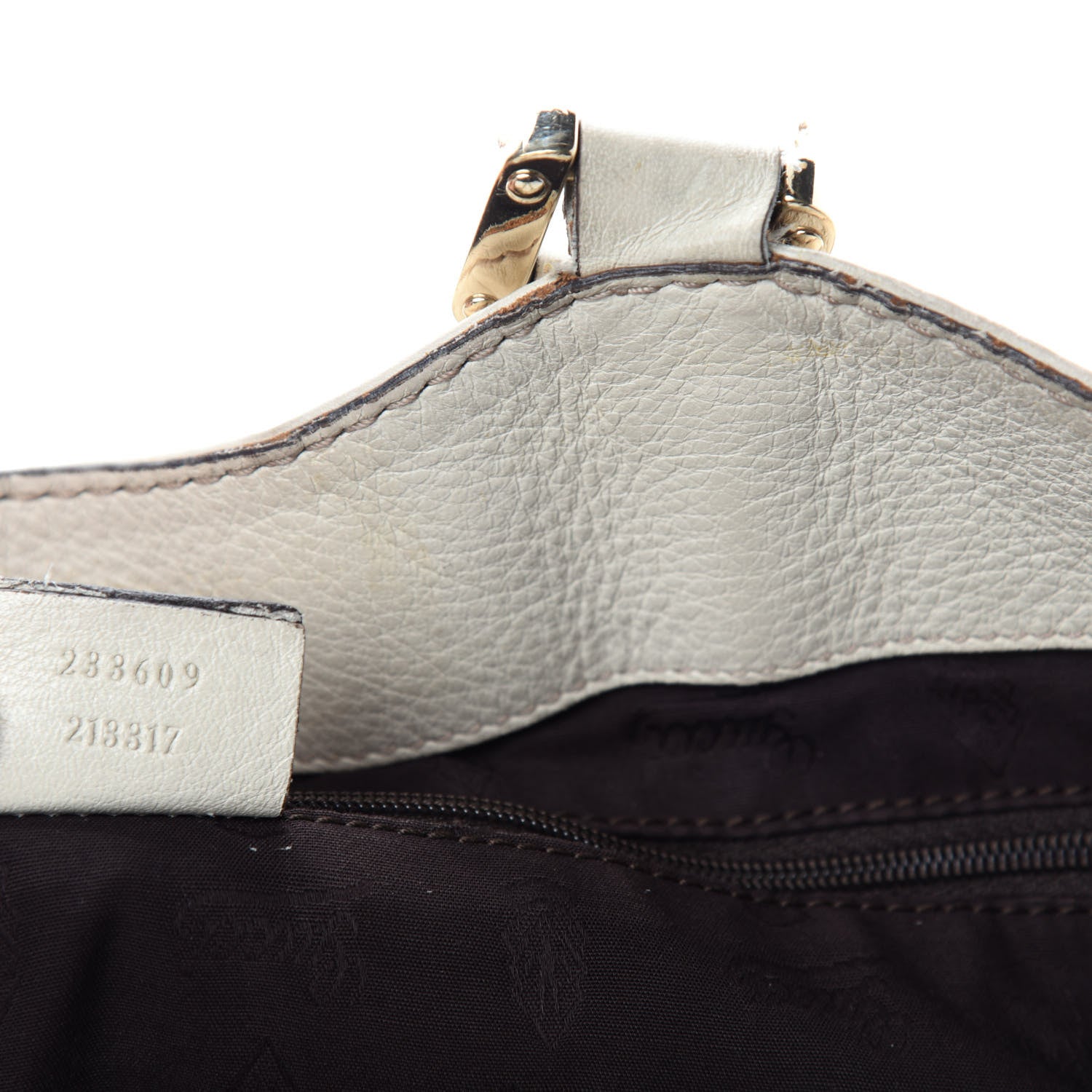 Gucci Guccissima Large New Ladies Hobo Off White 12 of 13