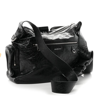 Balenciaga Agneau Arena Superbusy Messenger Bag Black 3 of 9