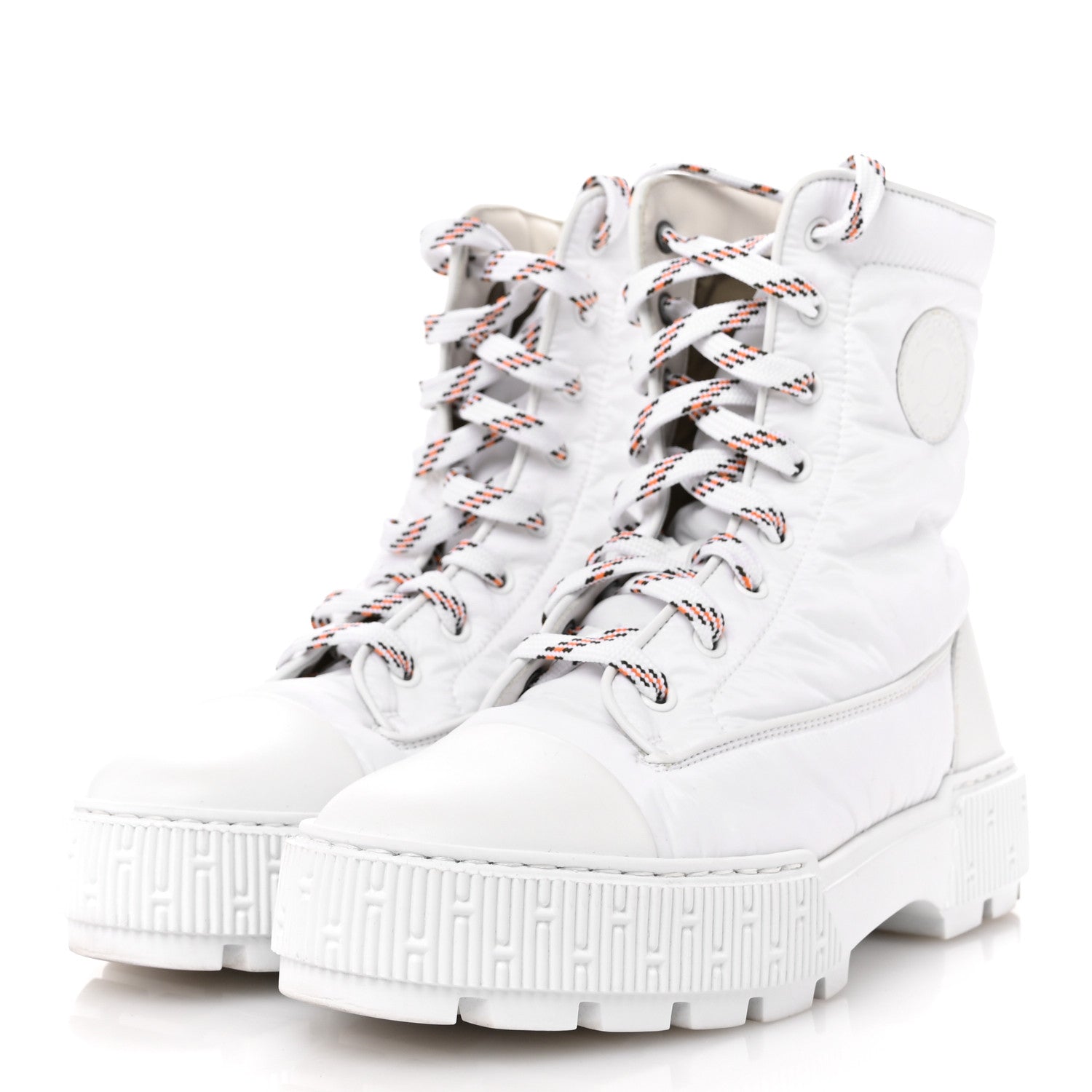 Hermes Calfskin Parachute Fresh Ankle Boots 38.5 White 4 of 12