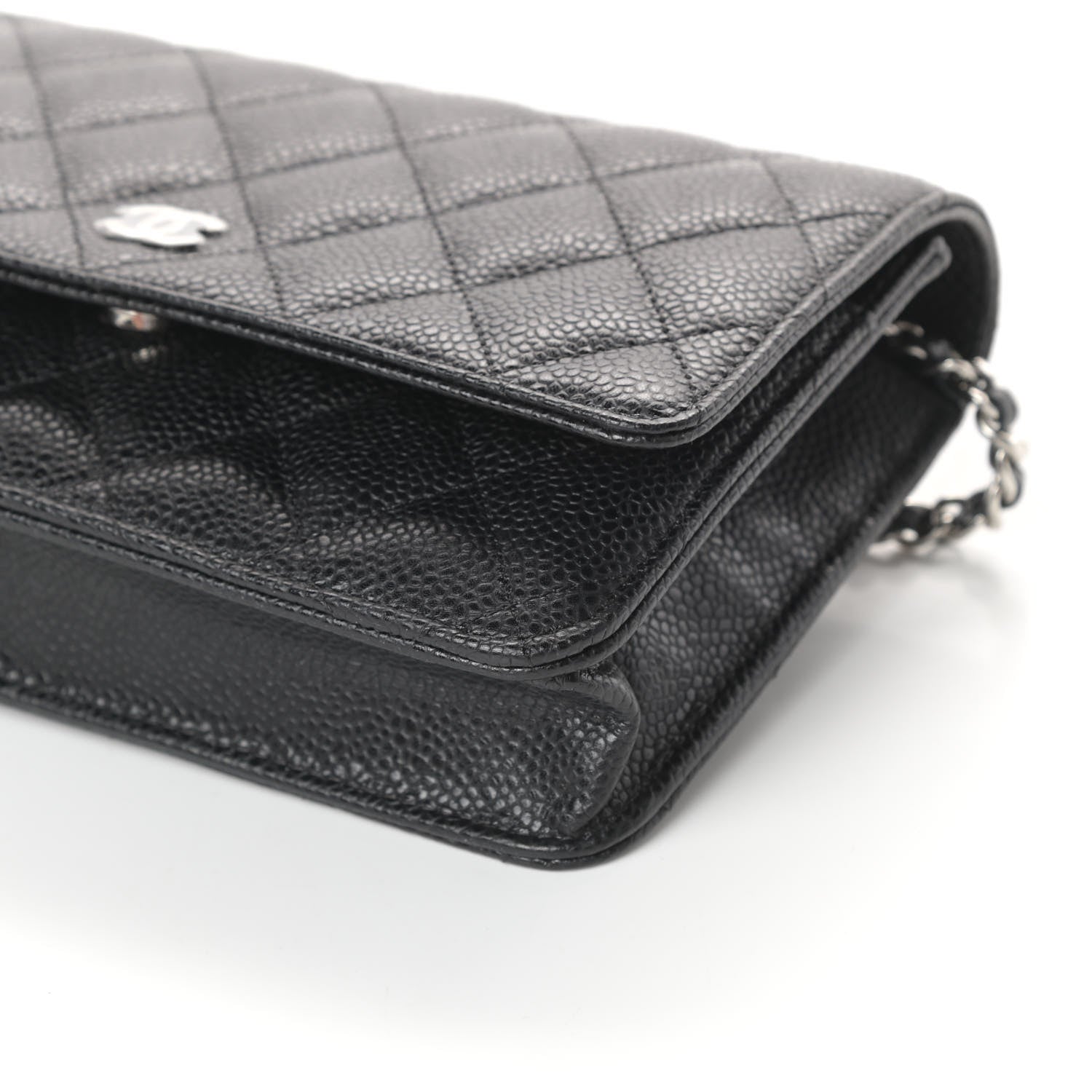 Chanel Caviar Quilted Wallet On Chain WOC Black 10 of 10