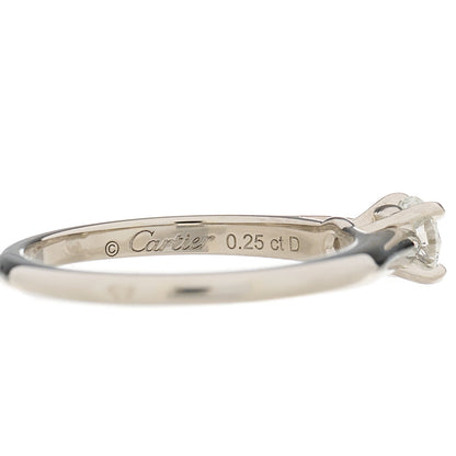 Cartier Platinum Diamond .25ct Solitaire Engagement Ring 47 4 5 of 6