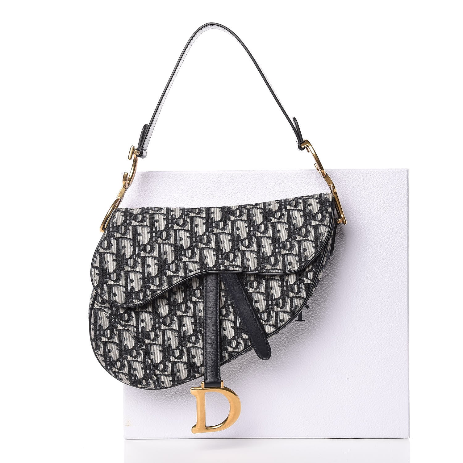 Christian Dior Oblique Saddle Bag Blue 9 of 9