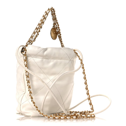 Chanel Shiny Calfskin Quilted Mini Chanel 22 White 5 of 19