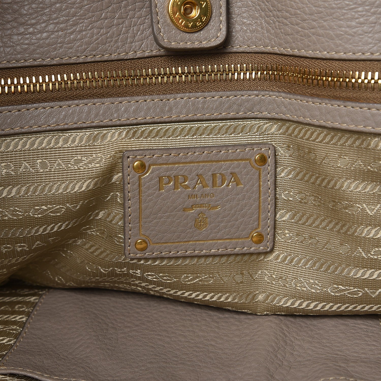 Prada Vitello Daino Tote Pomice 6 of 7