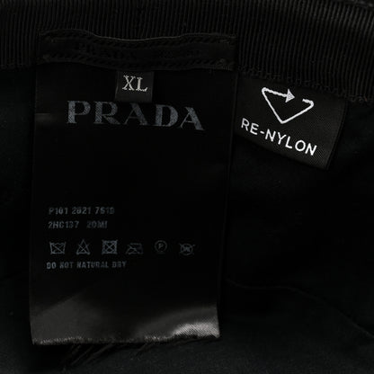 Prada Re-Nylon Metal Triangle Logo Mens Bucket Hat XL Black 8 of 8