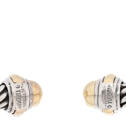 David Yurman Sterling Silver 14K Yellow Gold 7mm Cable Classics Dome Bracelet 3 of 3